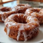 Baked Pumpkin Donuts with Spiced Vanilla Glaze