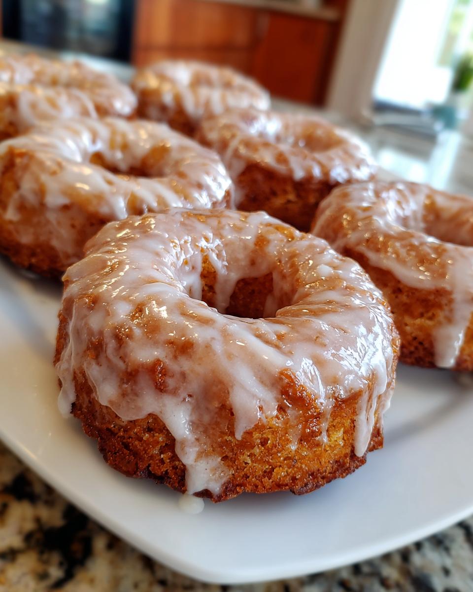Baked Pumpkin Donuts with Spiced Vanilla Glaze - detail 3
