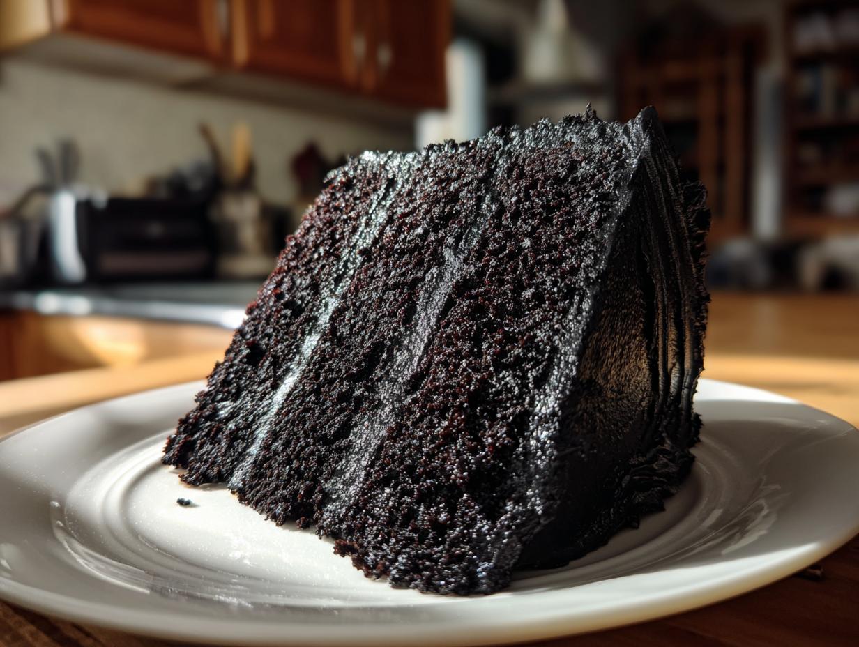 Dark Black Velvet Halloween Cake: 0 Guesses to Fail