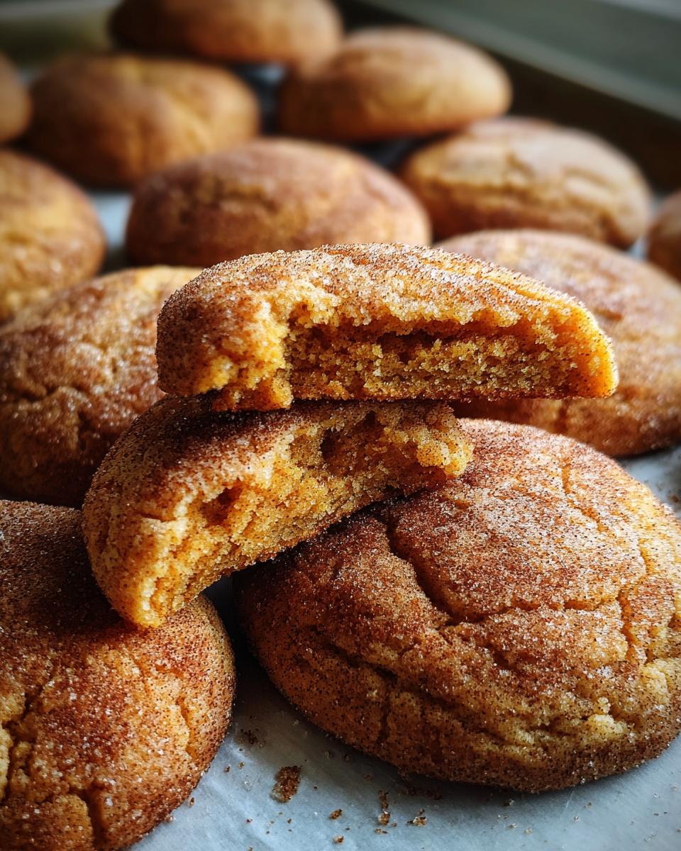 Chewy Pumpkin Snickerdoodle Cookies - detail 2