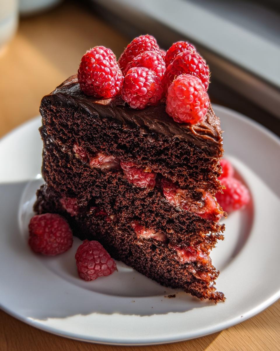 Chocolate Raspberry Cake Recipe - detail 3