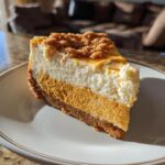 Creamy No Bake Pumpkin Cheesecake with Gingersnap Crust