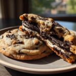 Easy Halloween Oreo Stuffed Chocolate Chip Cookies