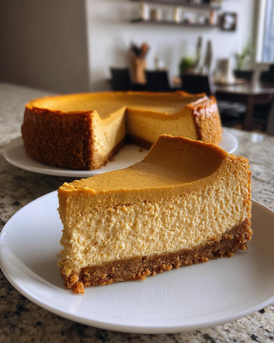 Easy Pumpkin Cheesecake With Silky Texture - detail 3