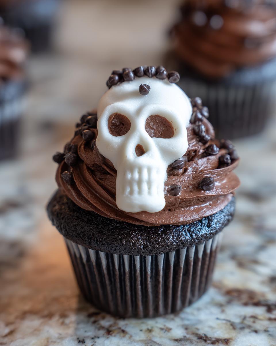 Easy Skeleton Cupcakes – Spooky Halloween Cupcakes Ideas - detail 2