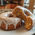 Healthy Baked Pumpkin Donuts with Maple Glaze for Fall