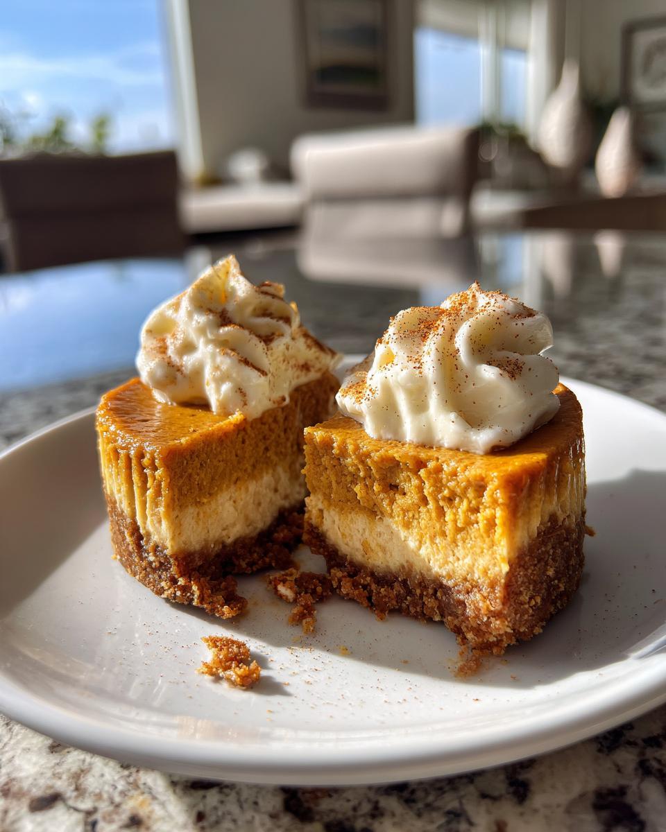 Healthy Pumpkin Cheesecakes - detail 2