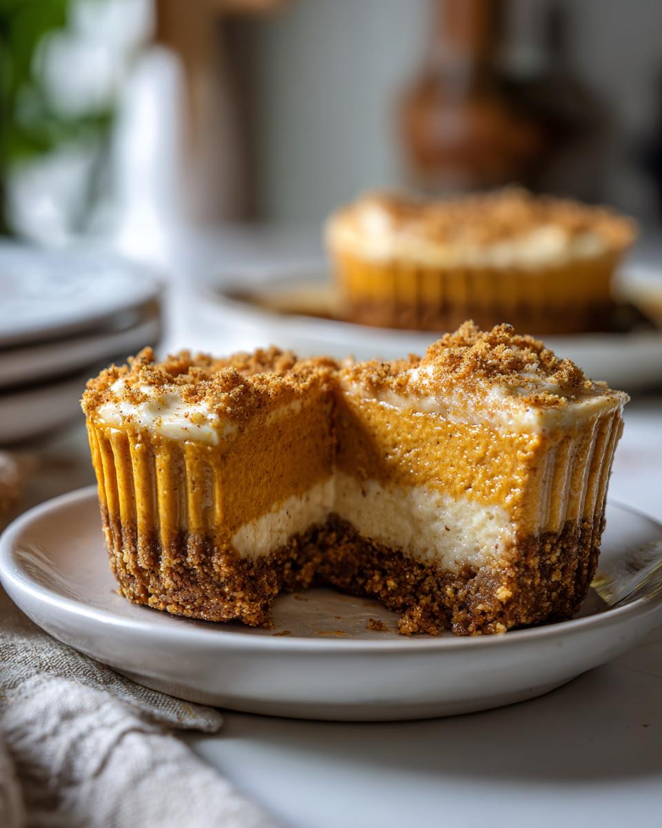 Healthy Pumpkin Cheesecakes - detail 3