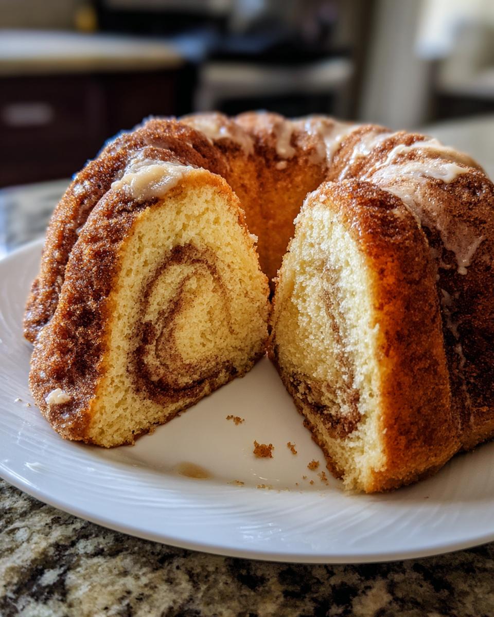 Homemade Cinnamon Swirl Bundt Cake - detail 2