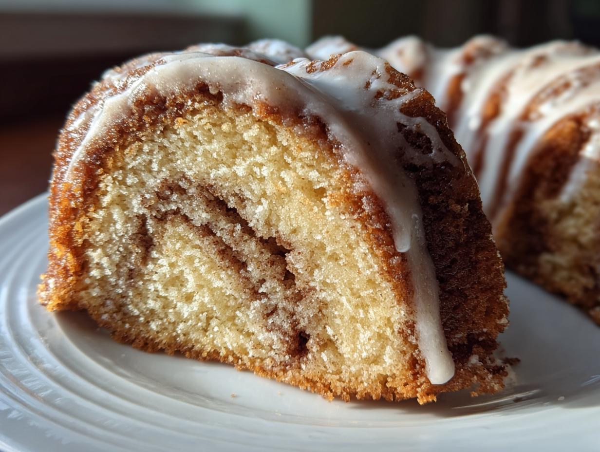 Homemade Cinnamon Swirl Bundt Cake