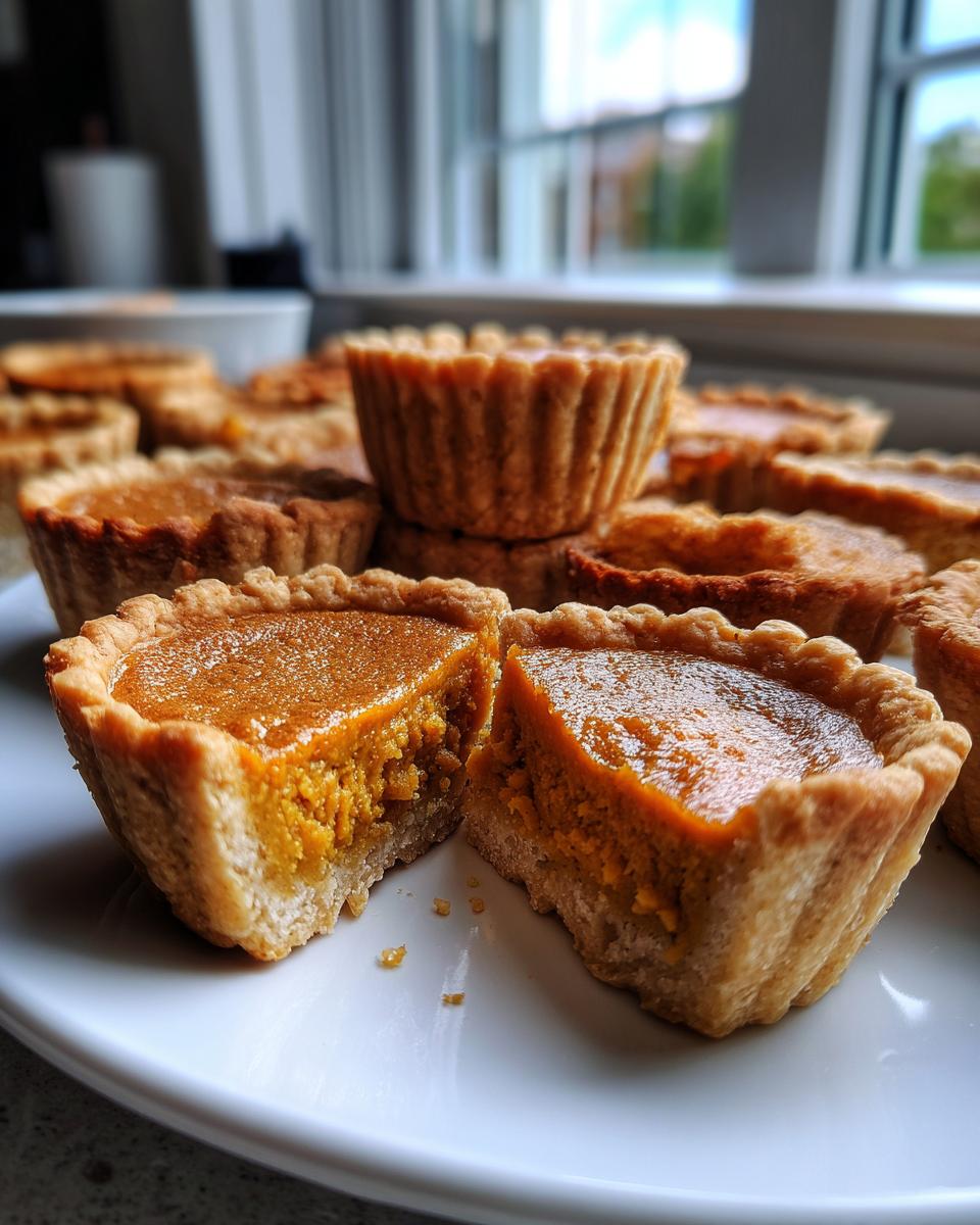 Mini Pumpkin Pie Cups (Gluten-Free, Vegan) - detail 1