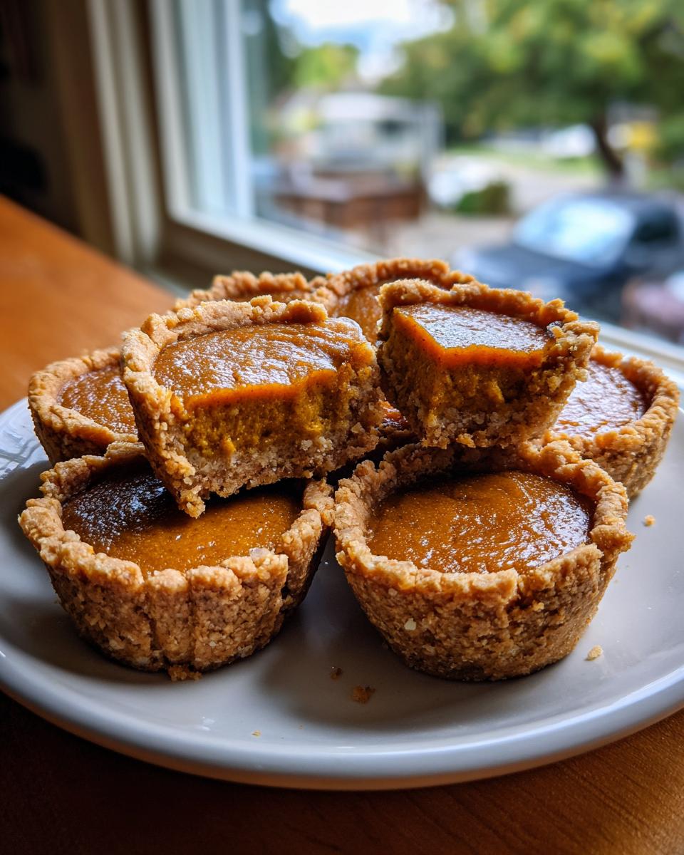 Mini Pumpkin Pie Cups (Gluten-Free, Vegan) - detail 2