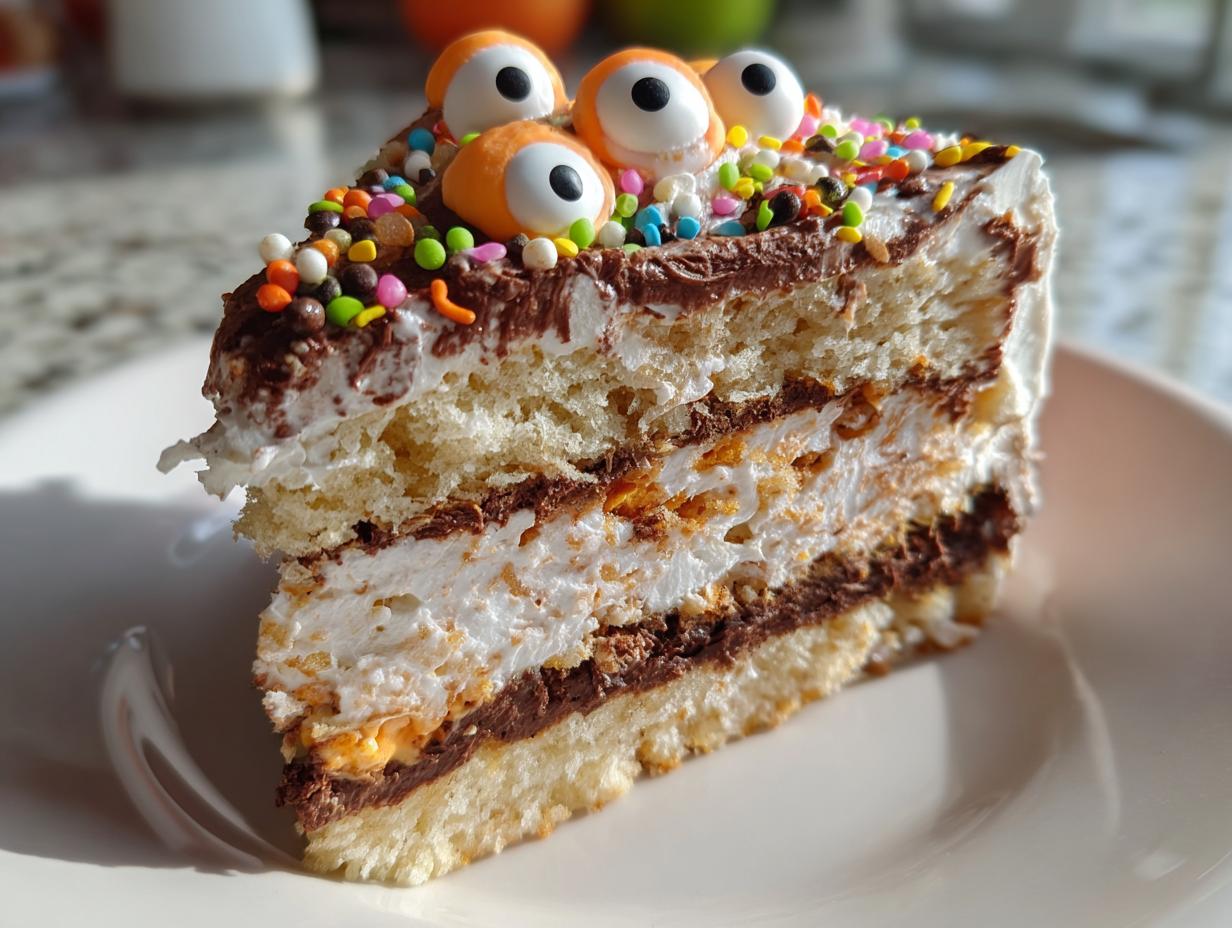 Wicked 15-Minute No-Bake Halloween Sponge Cake Recipe