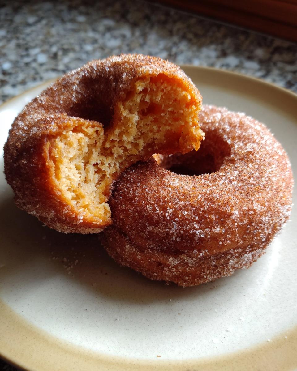 Pumpkin Cinnamon Sugar Donuts - detail 2