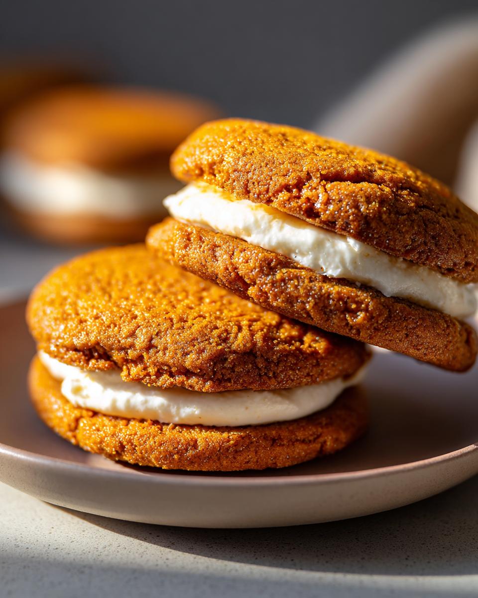 Pumpkin Pie Cookie Sandwiches - detail 1