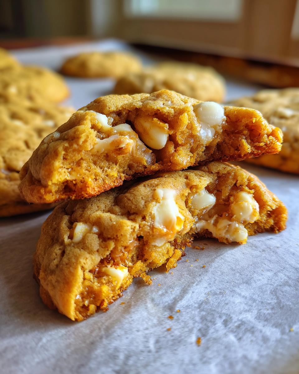 Pumpkin White Chocolate Chip Cookies - detail 1