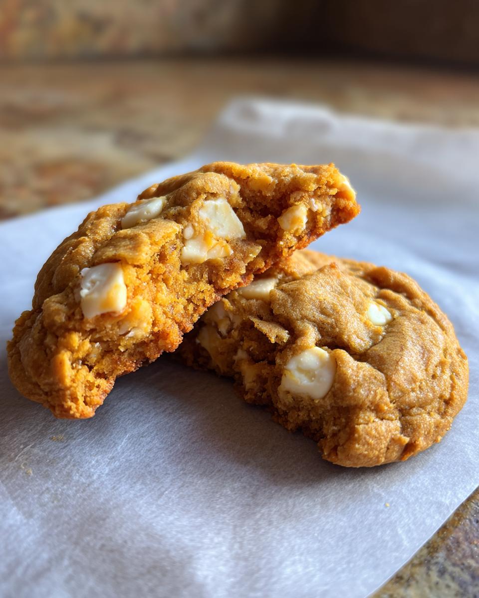 Pumpkin White Chocolate Chip Cookies - detail 3