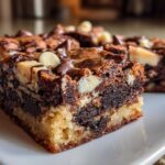 Vegan Triple Chocolate Shortbread Brownies