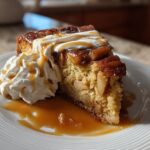 Caramel Apple Cider Cake with Maple Whipped Cream