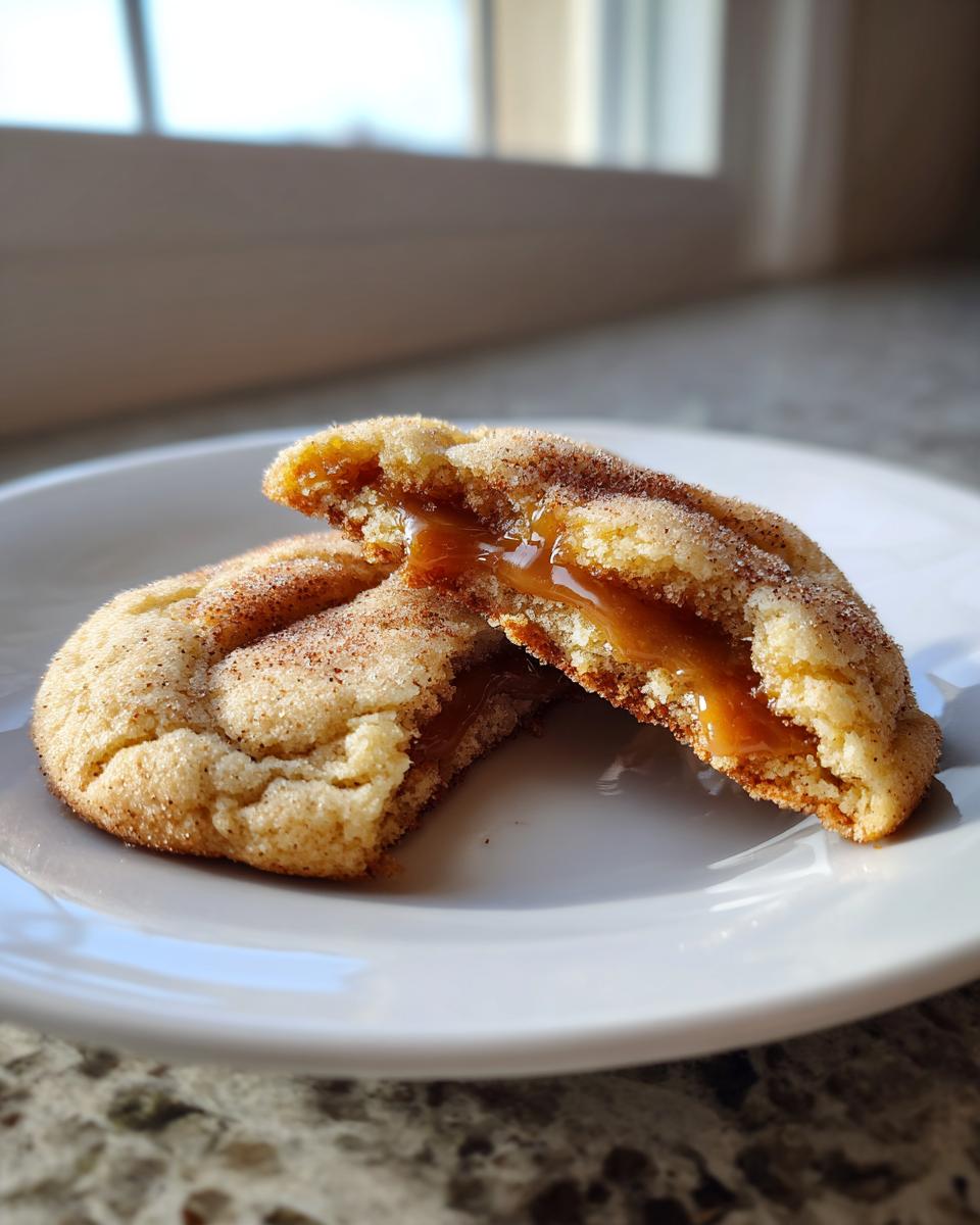 Caramel Stuffed Snickerdoodle Cookies Recipe - detail 2
