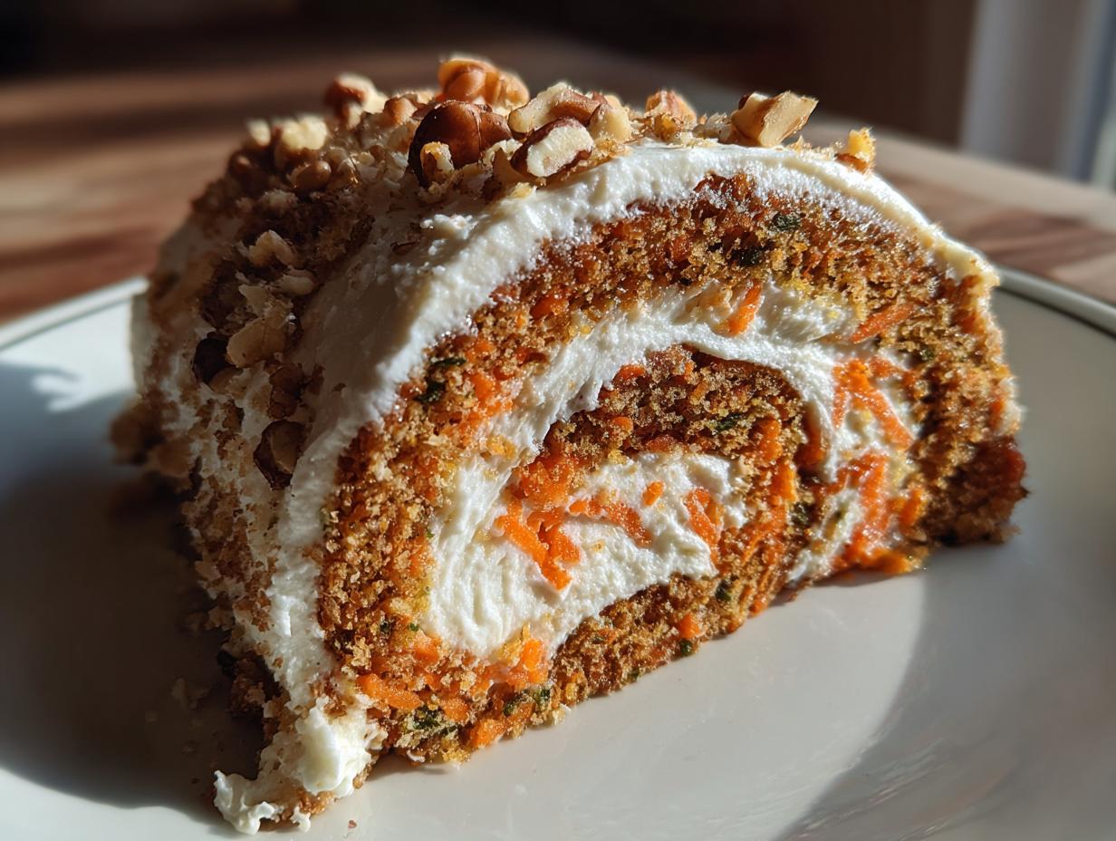 Astonishing Carrot Cake Roll Recipe in Just 1 Hour