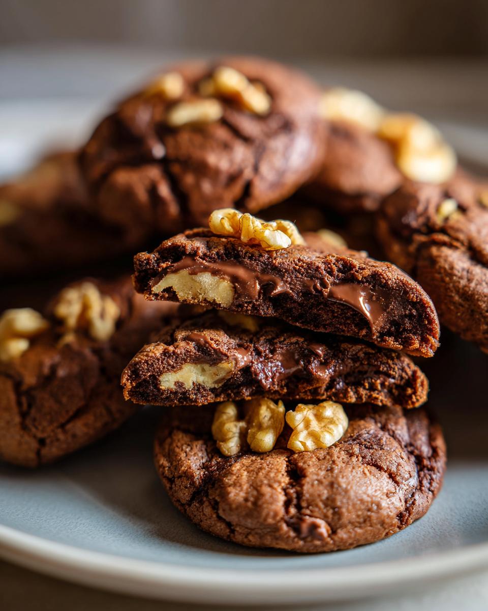 Chocolate-Filled Walnut Cookies - detail 1