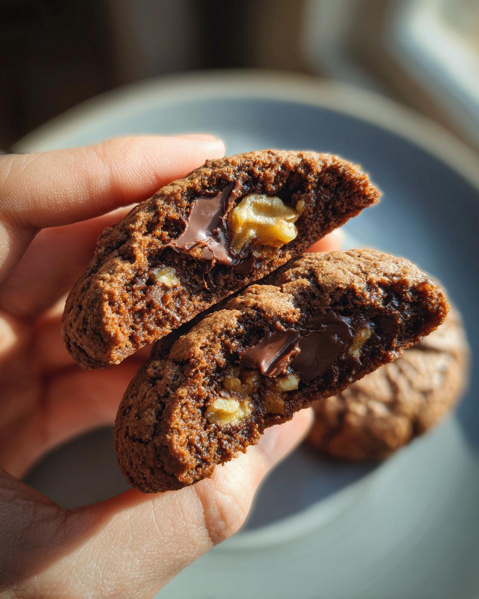 Chocolate-Filled Walnut Cookies - detail 2