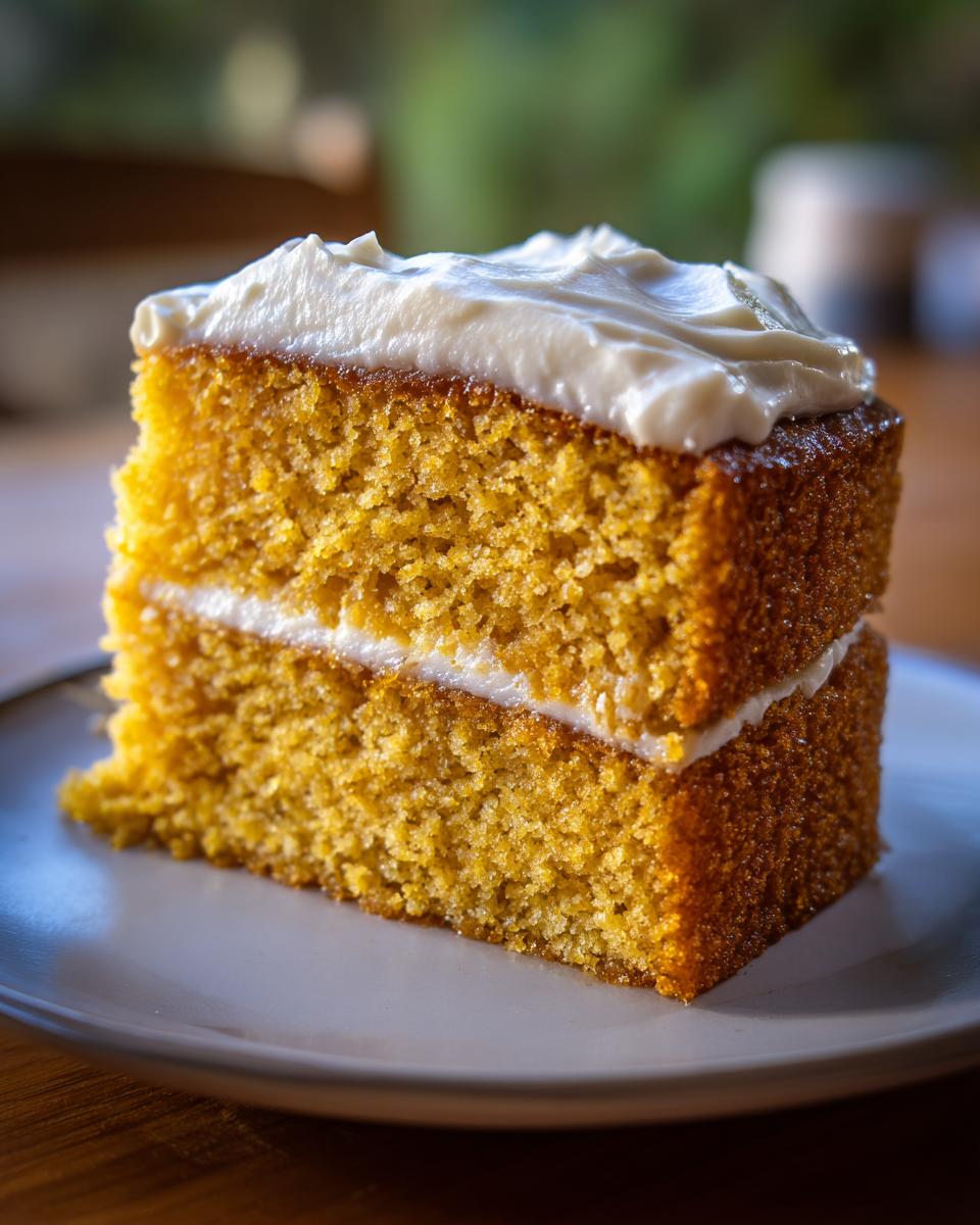 Cornbread Cake with Honey Buttercream - detail 1