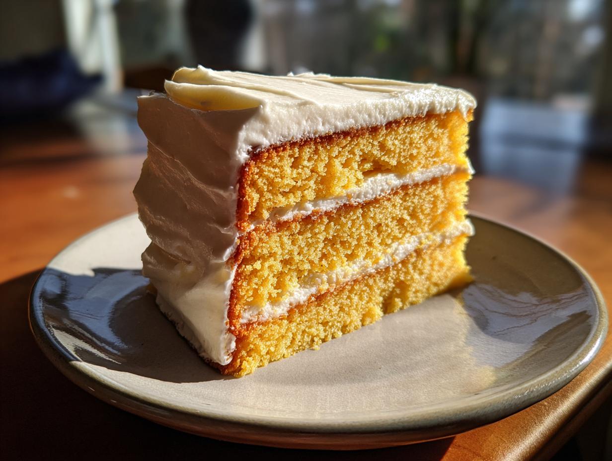 Scrumptious Cornbread Cake with Honey Buttercream Recipe