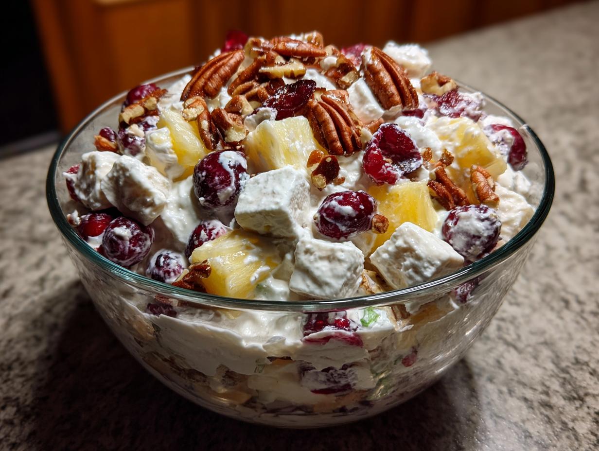 Dreamy Cranberry Salad With Creamy Cool Whip in 15 Min