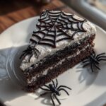 Easy Halloween Spiderweb Cake