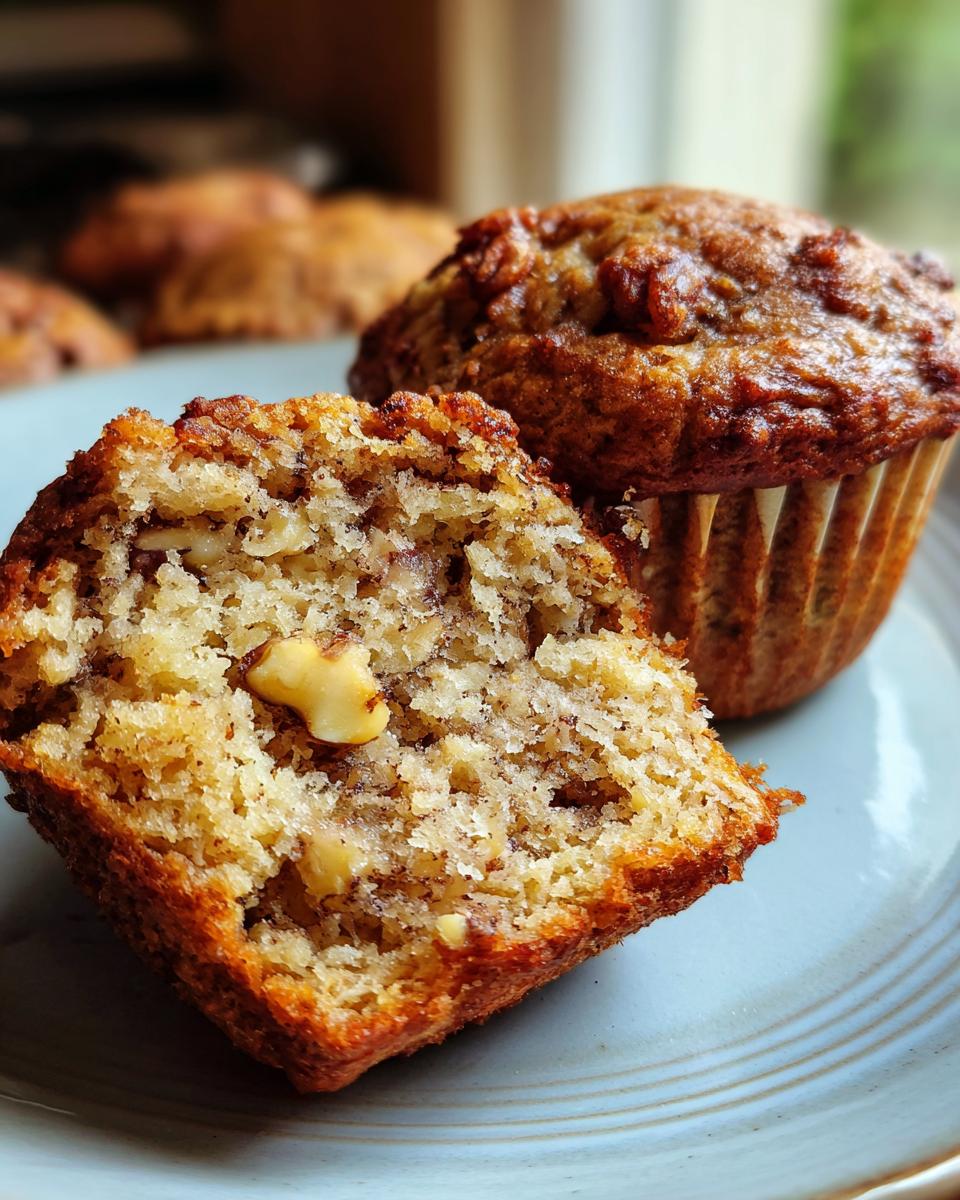 Healthy Banana Walnut Muffins - detail 1