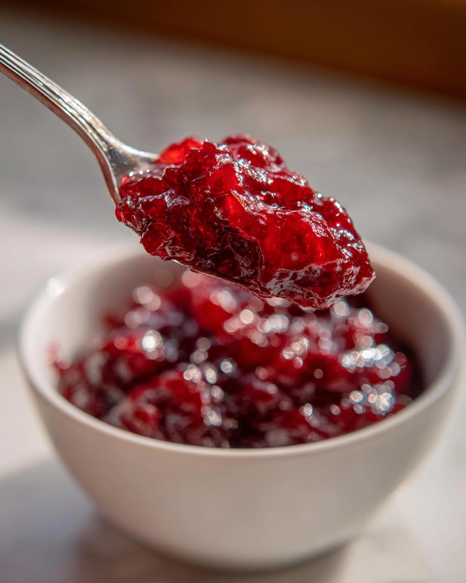 Homemade Cranberry Sauce Thanksgiving Recipe - detail 1