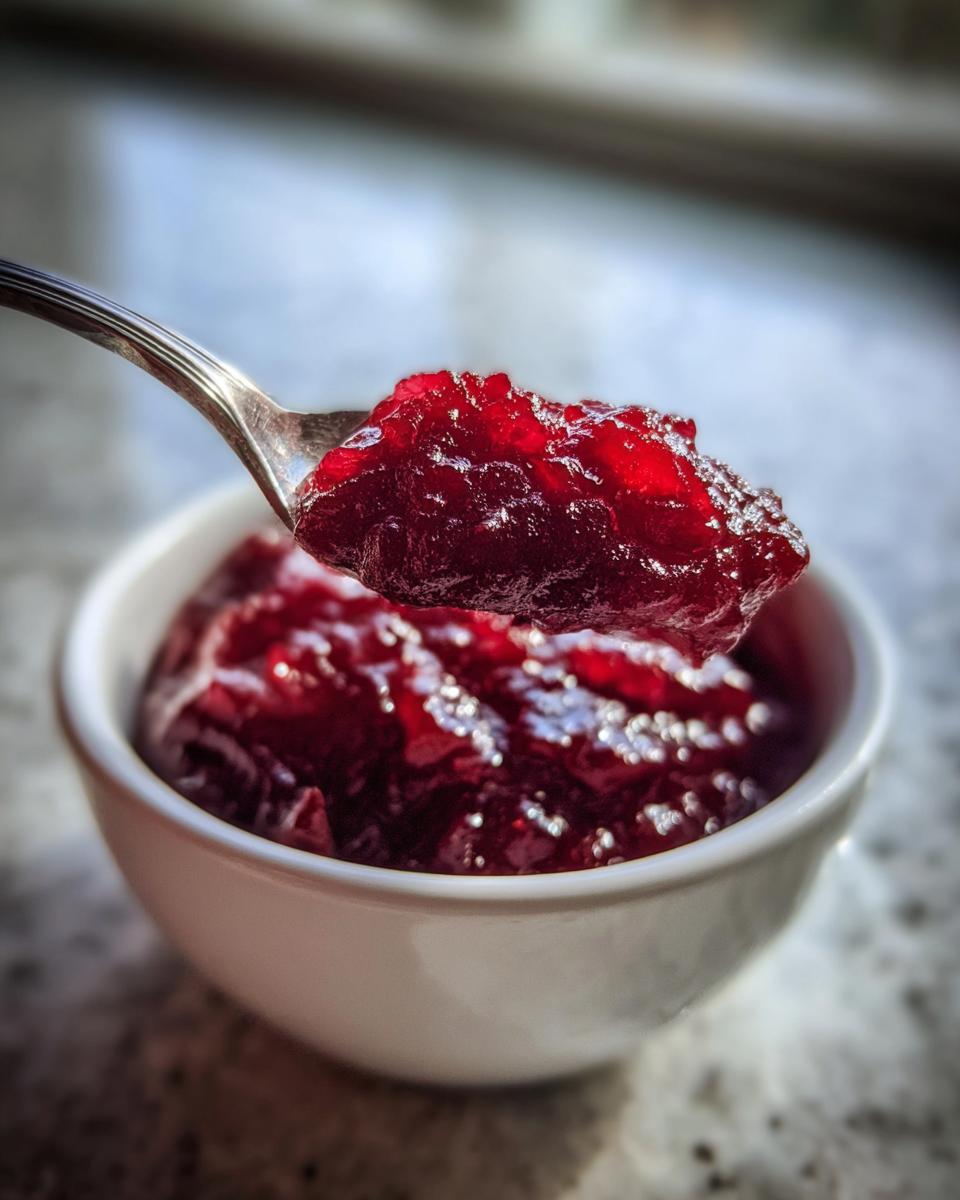 Homemade Cranberry Sauce Thanksgiving Recipe - detail 2