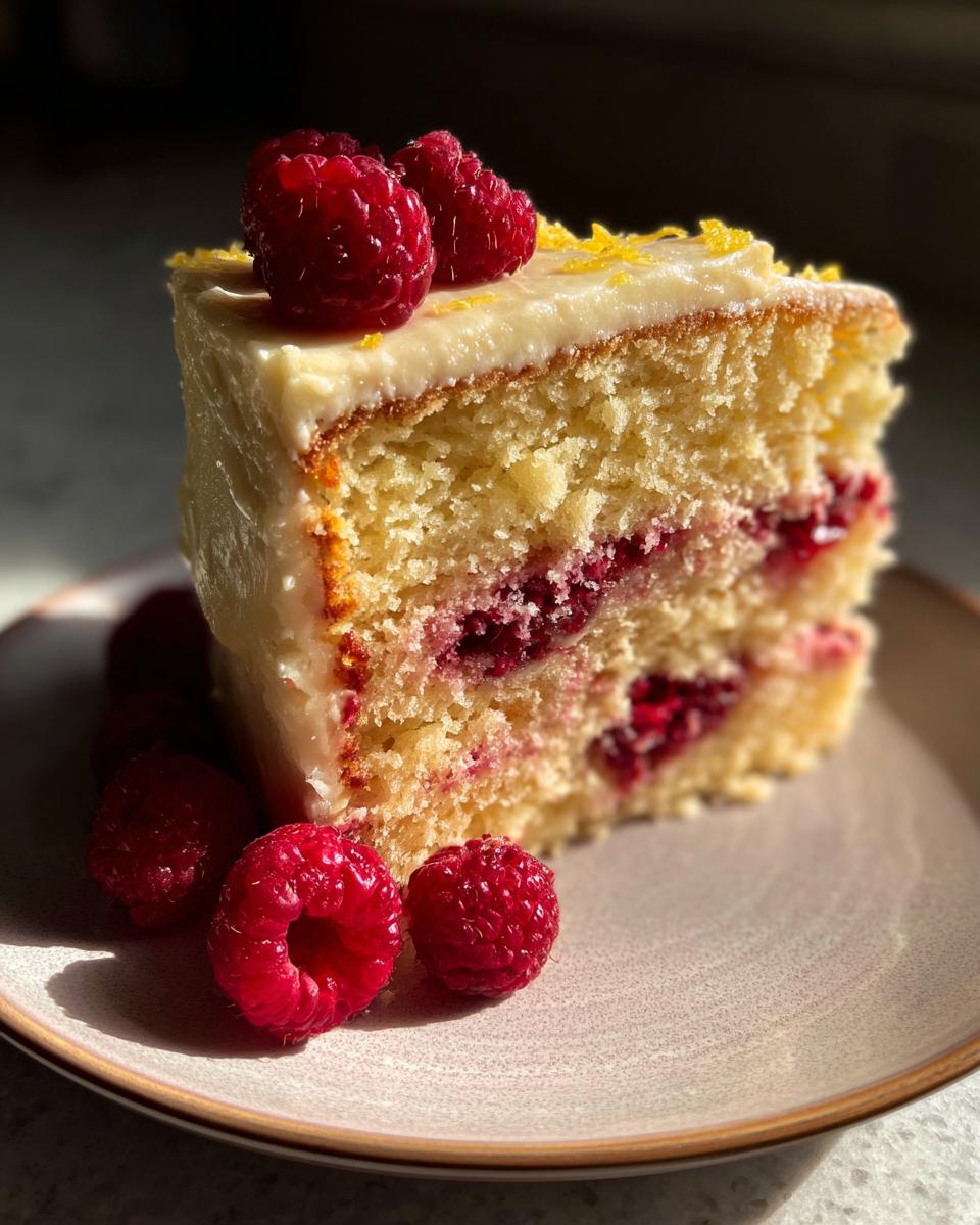 Lemon Raspberry Cake Recipe - detail 2