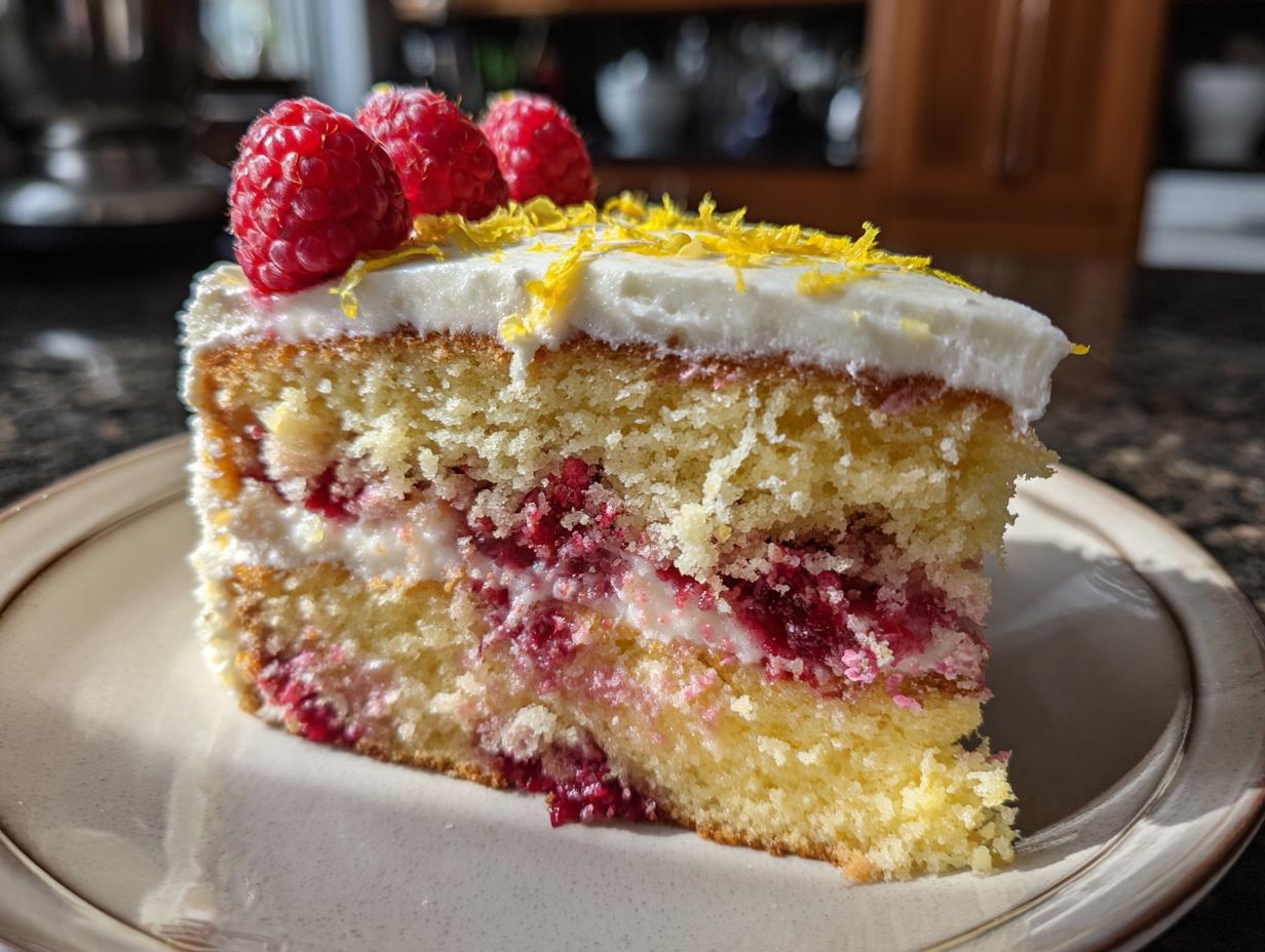 Bake Unforgettable Lemon Raspberry Cake Recipe in 1 Hour