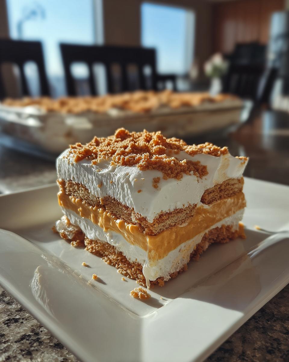 No Bake Pumpkin Lush: Easy Layered Dessert with Pumpkin Cool Whip & Cream Cheese - detail 2