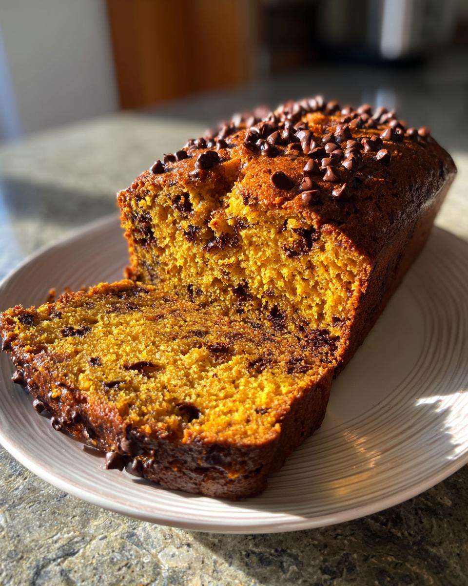 Pumpkin Bread with Chocolate Chips - detail 1