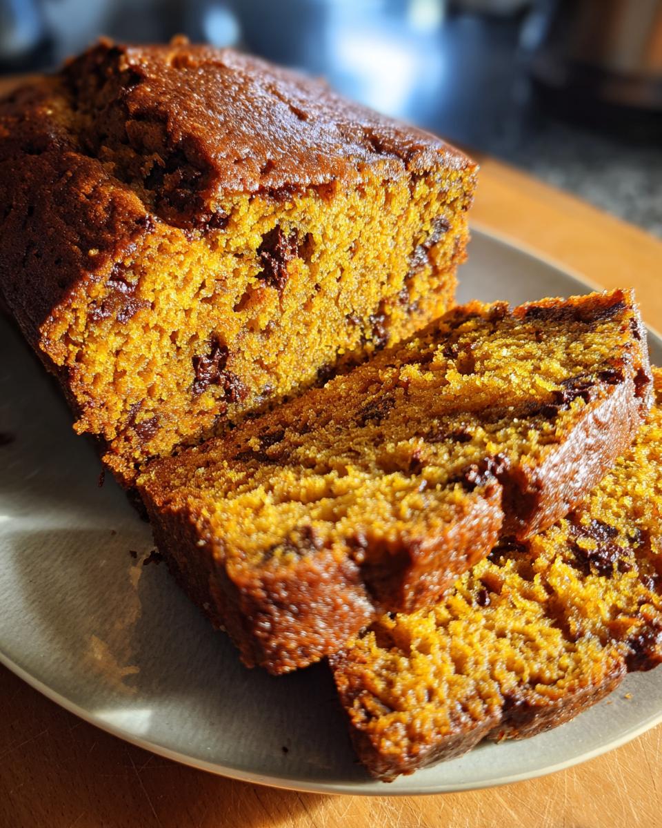 Pumpkin Bread with Chocolate Chips - detail 2
