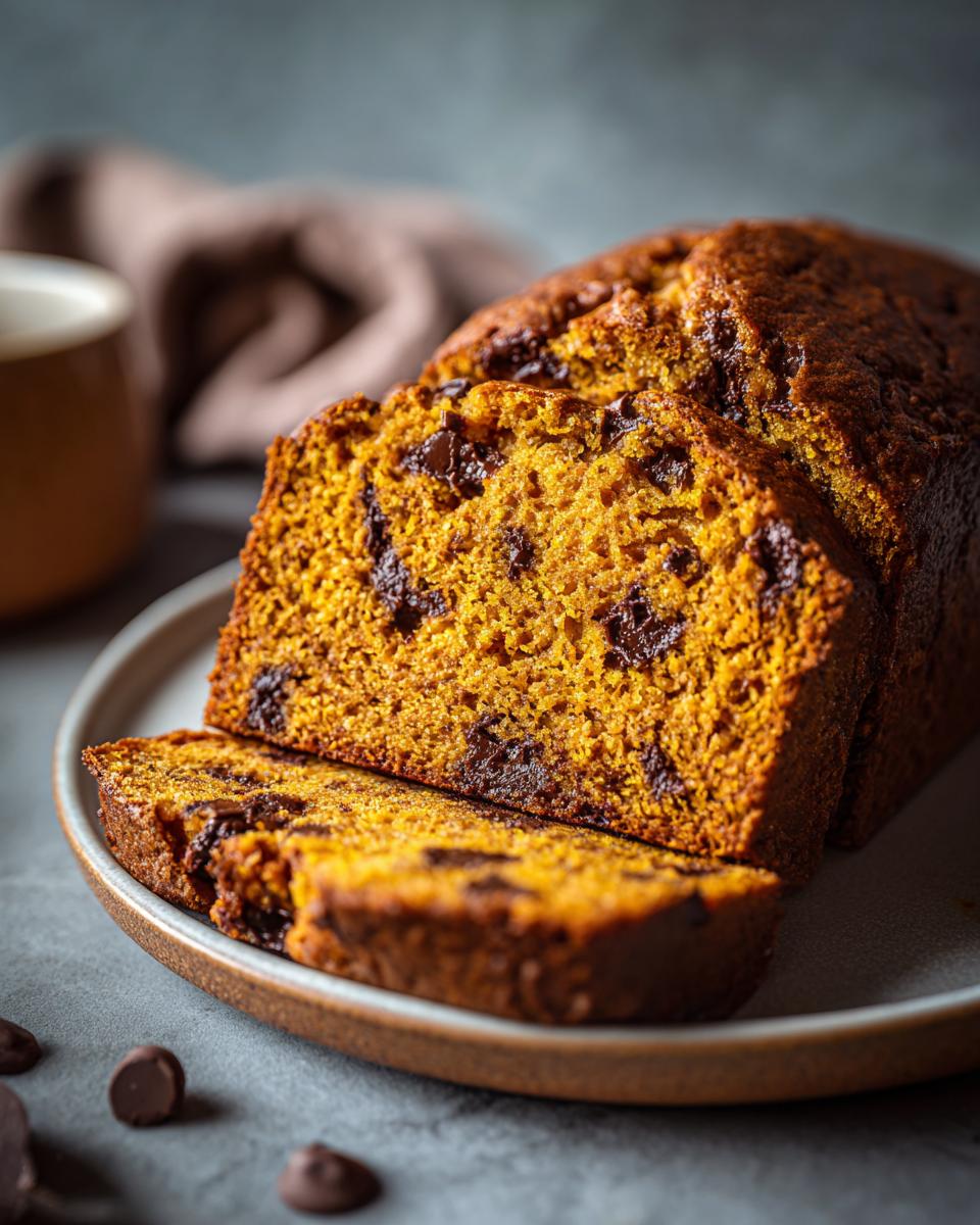 Pumpkin Bread with Chocolate Chips - detail 3