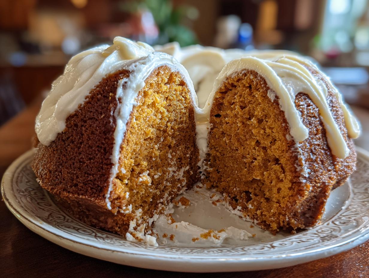 Flawless Pumpkin Bundt Cake with Cream Cheese Frosting