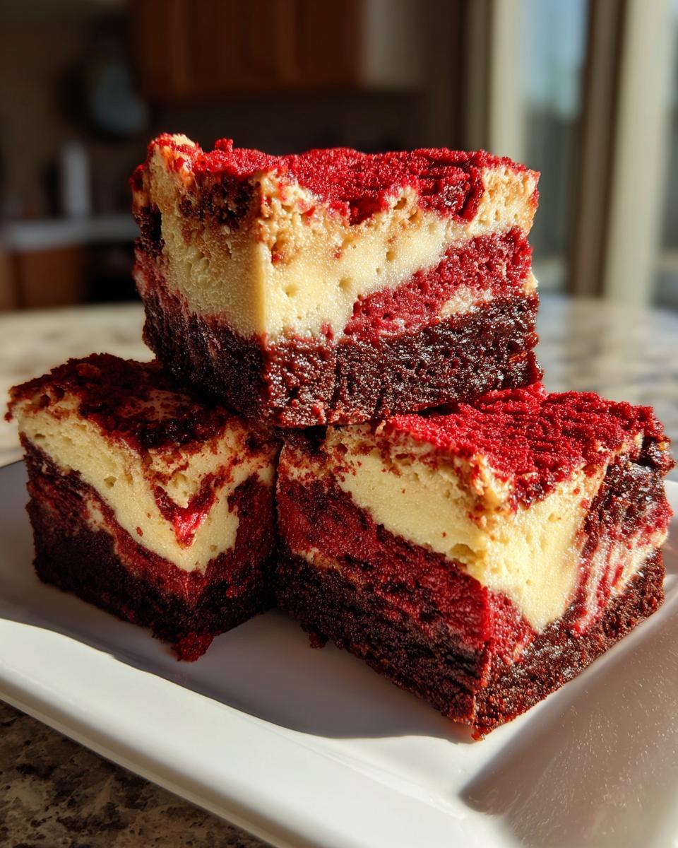 Red Velvet Cheesecake Brownies - detail 1