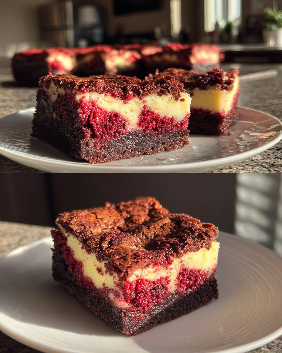 Red Velvet Cheesecake Brownies - detail 2