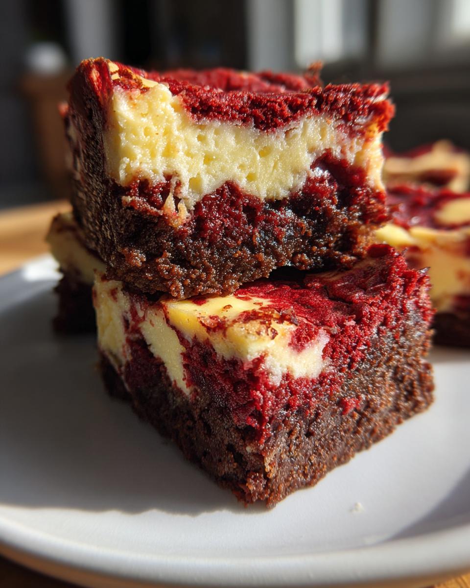 Red Velvet Cheesecake Brownies - detail 3