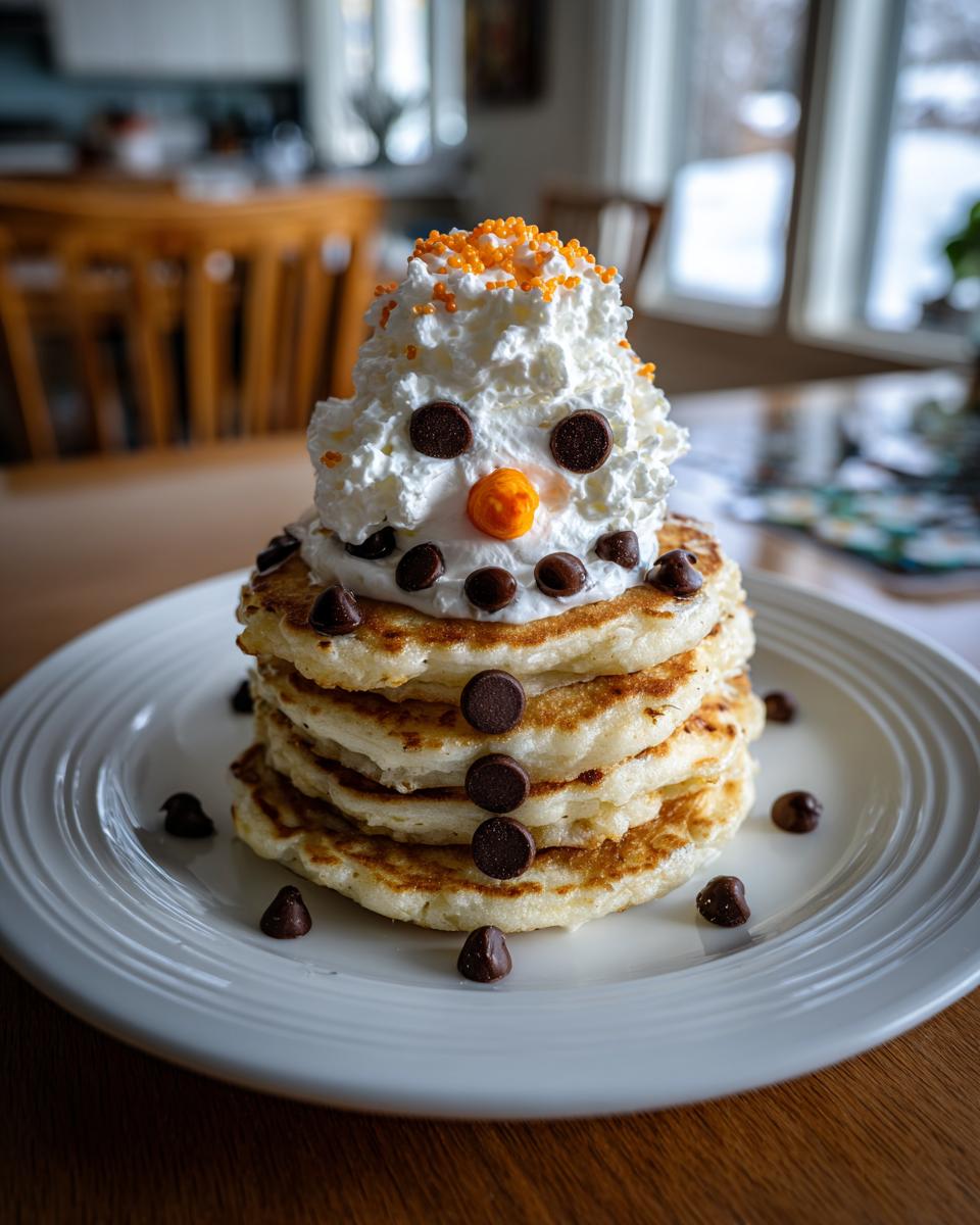 Snowman Pancakes Recipe - detail 2