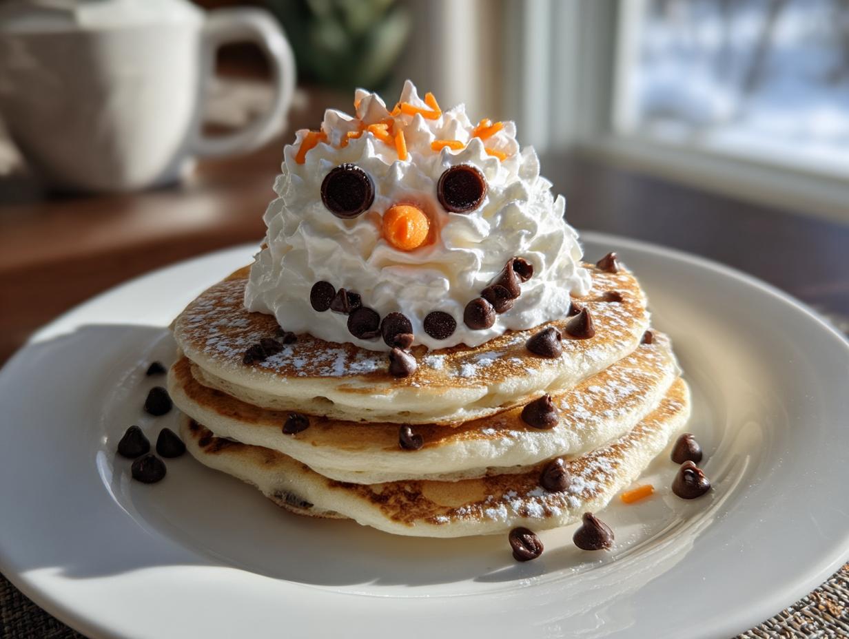 Snowman Pancakes Recipe: Make 3 Amazing Memories