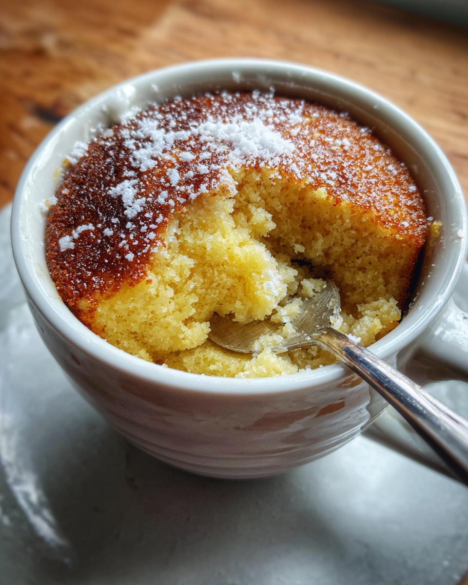 Soft Vanilla Mug Cake - detail 2