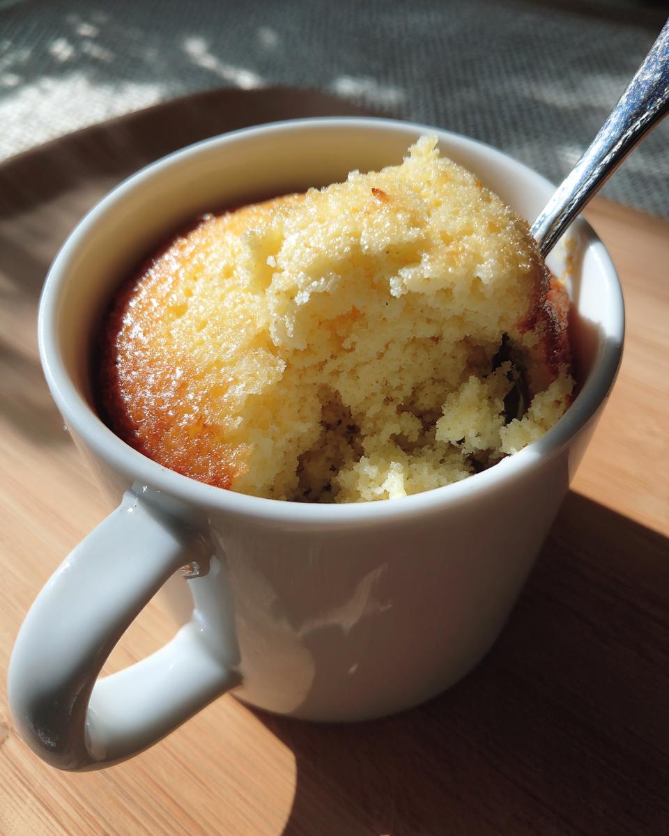Soft Vanilla Mug Cake - detail 3