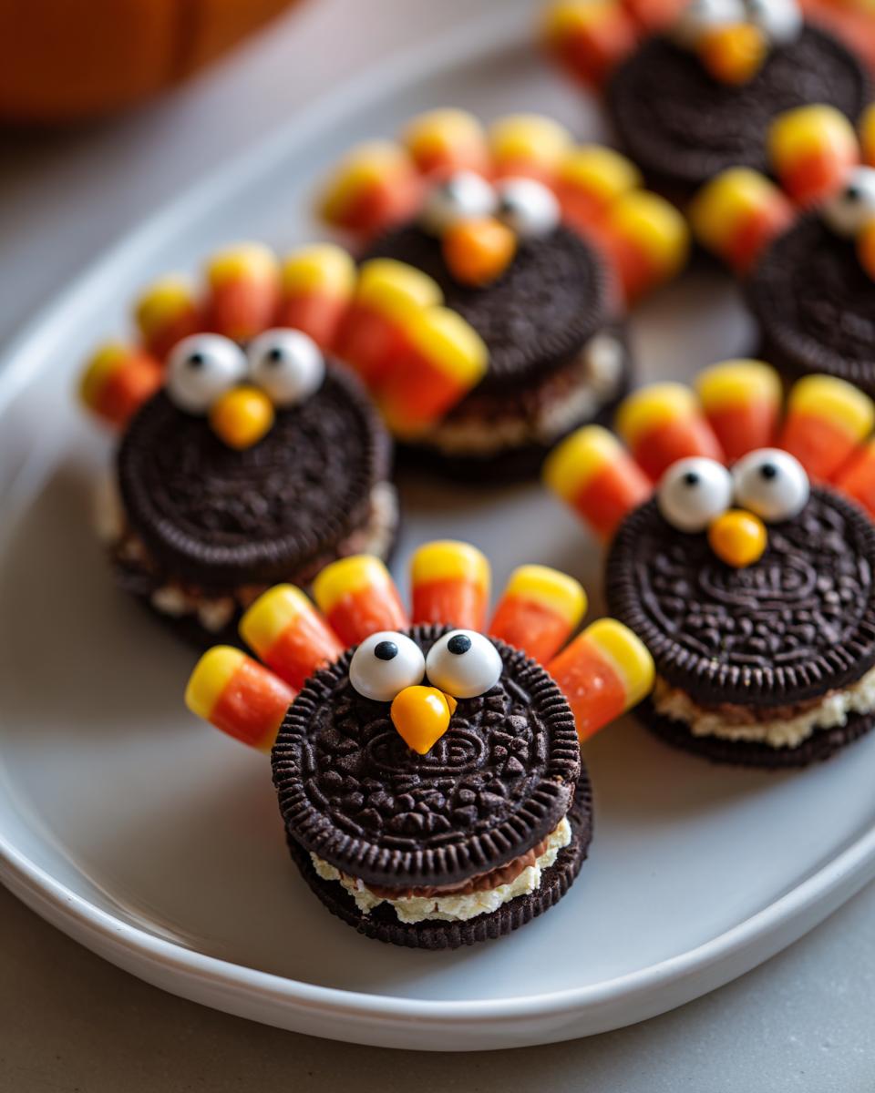 Thanksgiving Oreo Turkeys – Easy No-Bake Turkey Cookies As Holiday Desserts - detail 2