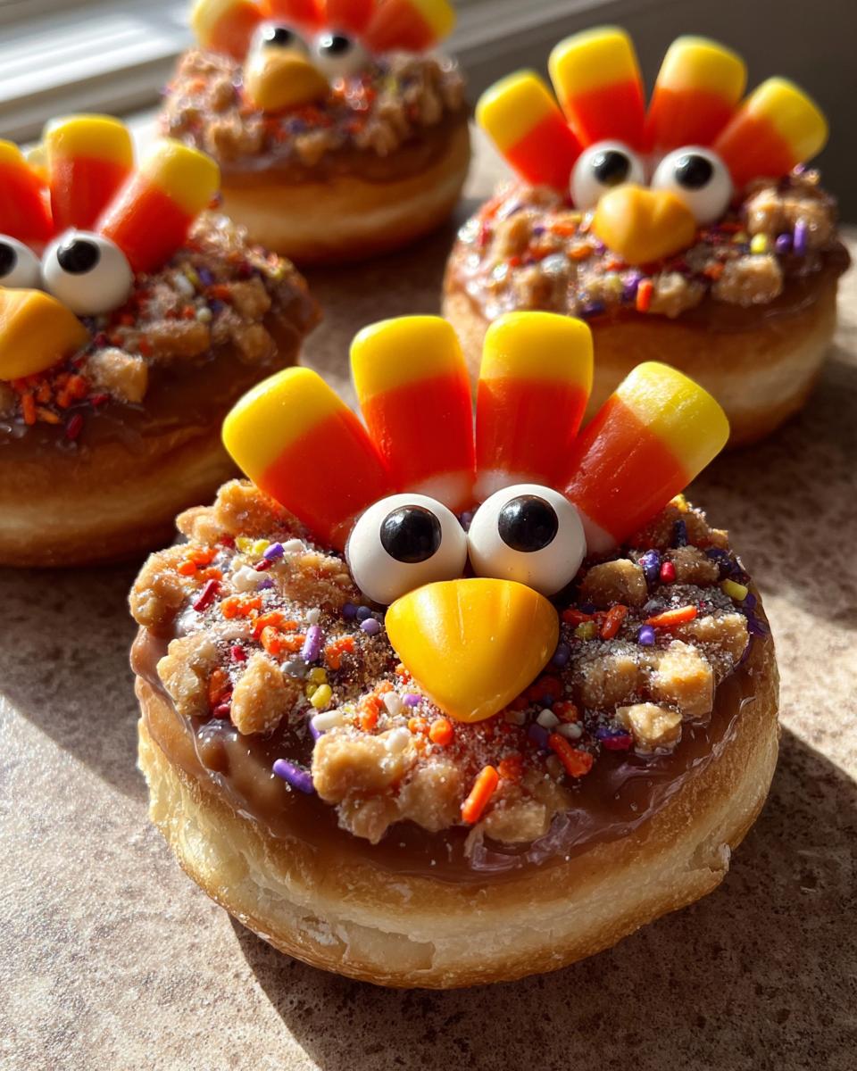 Turkey Donuts – Thanksgiving Treats - detail 1